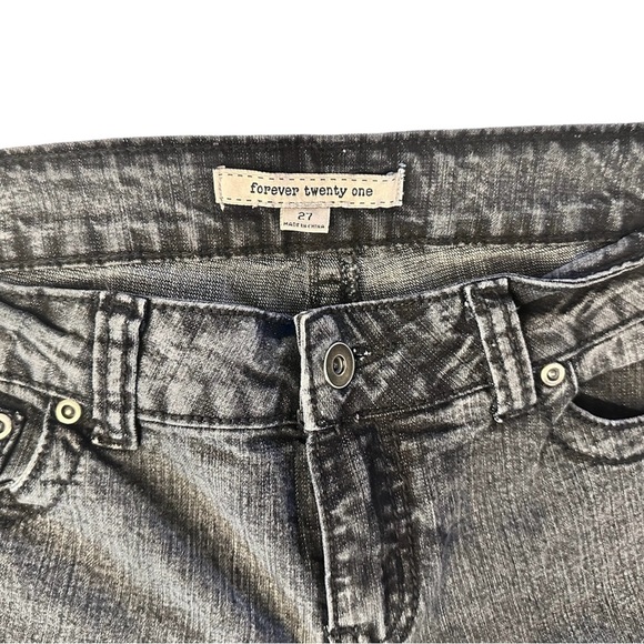 Forever 21 Gray Stone Wash Fade Skinny Jeans Size 27 - Picture 6 of 9